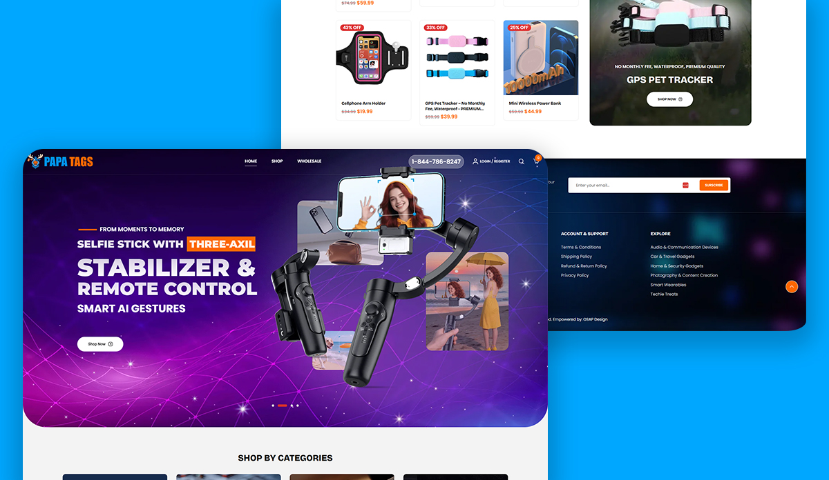 Papa Tags – E-Commerce Website